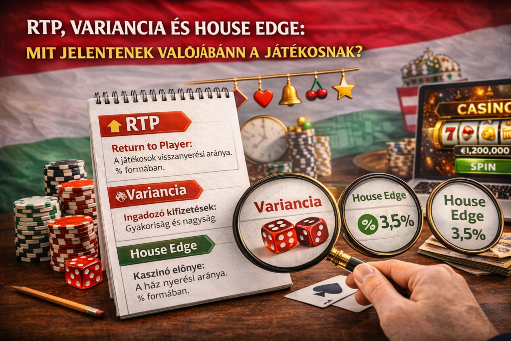 RTP, variancia és house edge: mit jelentenek valójában a játékosnak?